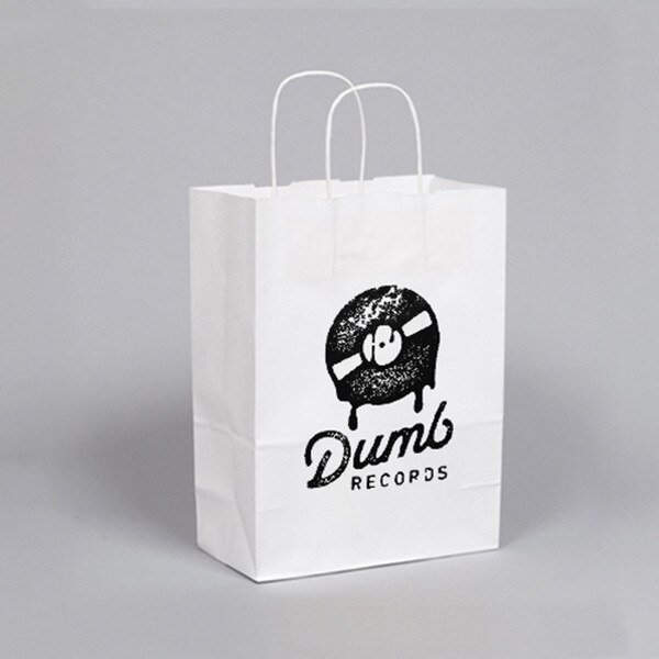 White Kraft Paper Custom PRINTED Sh